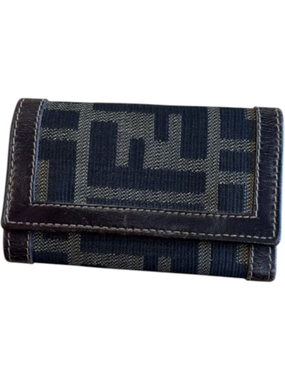 707149CR C1 Fendi Key Case Brown PVC